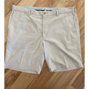 Peter Millar Crown Crafted Stone Stretch Performance Golf Shorts Mens size 40